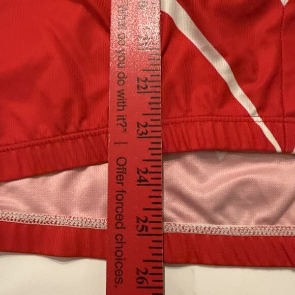 Bianchi Sugoi Men Sz L Short Sleeve Jersey 1/2 Zip Red Green Minnesota Summit - Picture 6 of 12